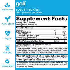 Goli Ashwagandha & Vitamin D Gummy