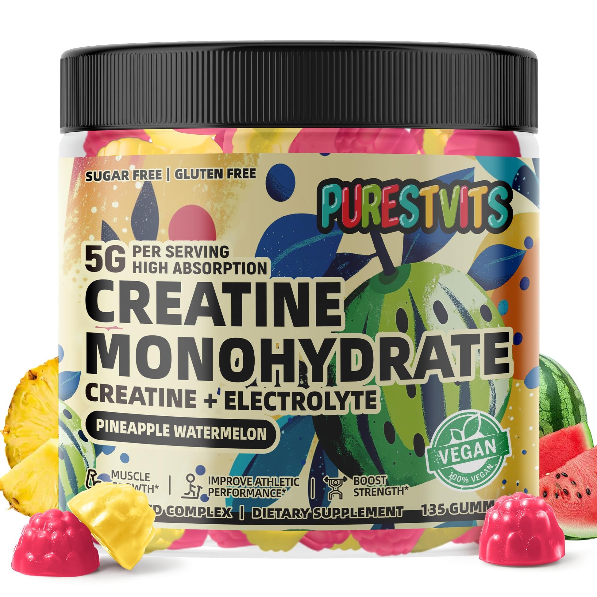 PURESTVITS Creatine Monohydrate Gummies (5g)