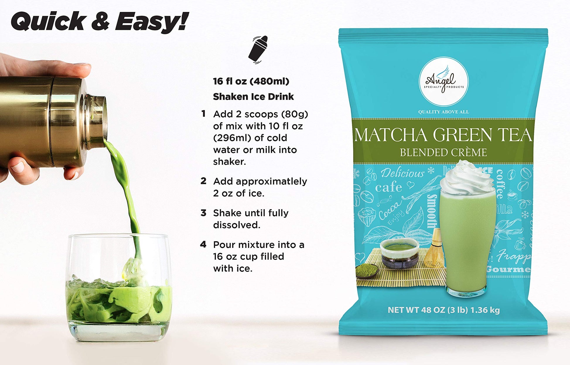 Milk Tea Mix by Angel Specialty Products [3 LB]