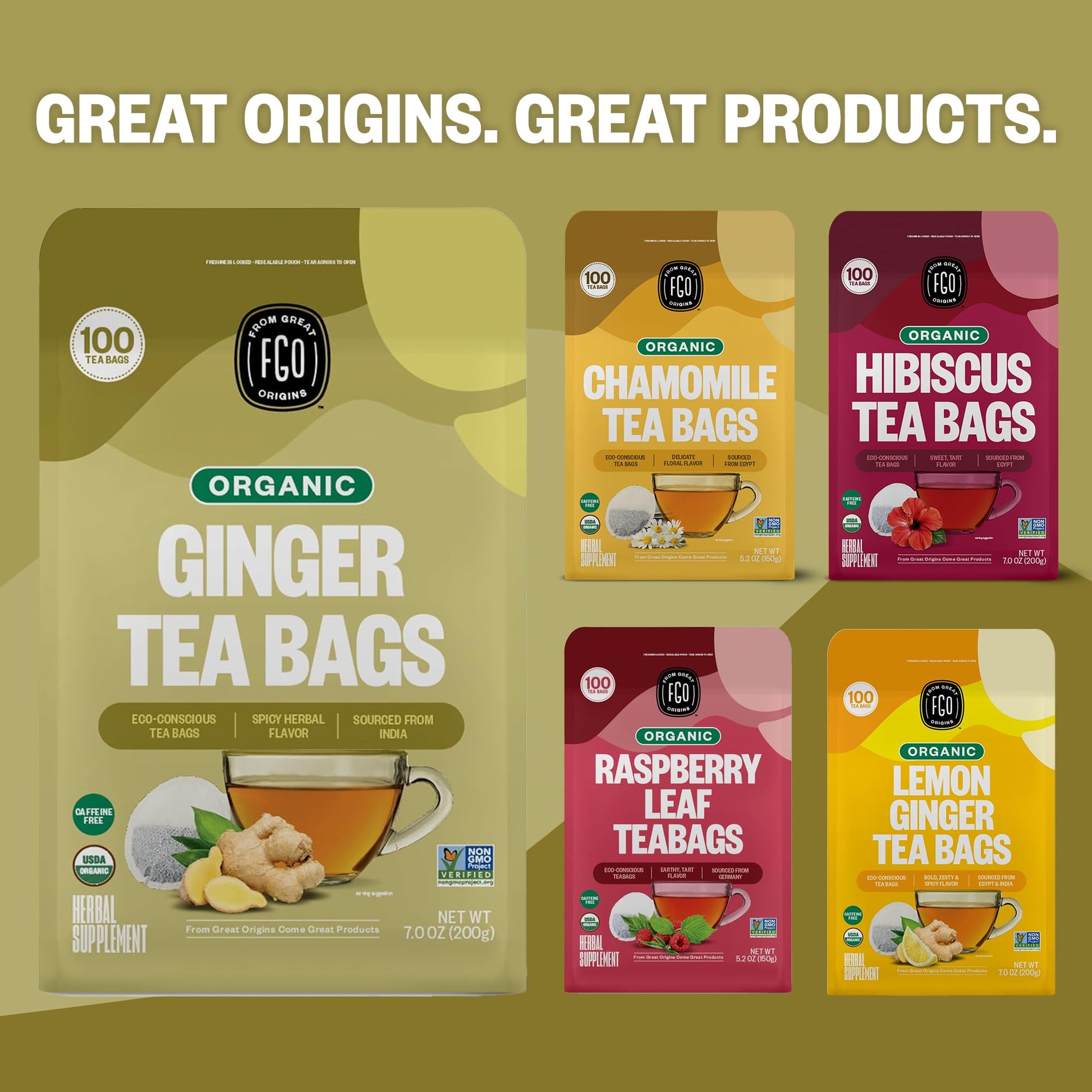 FGO Organic Ginger Tea