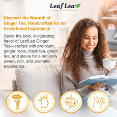 LeafLea 40 Turmeric Ginger Cinnamon Tea Bags