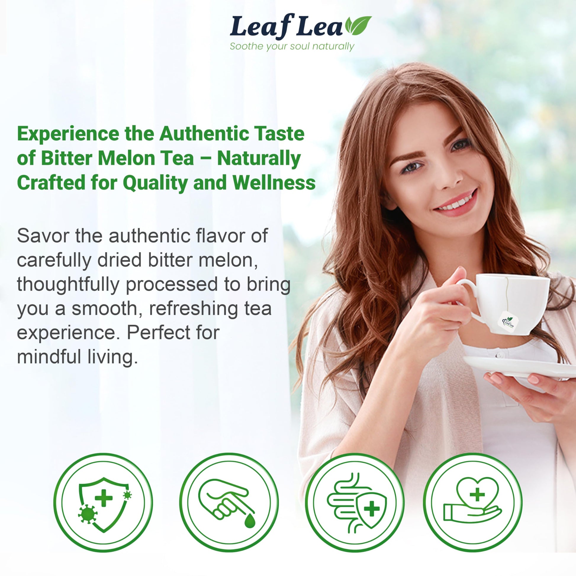 LeafLea 40 Turmeric Ginger Cinnamon Tea Bags