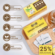 LeafLea 40 Turmeric Ginger Cinnamon Tea Bags