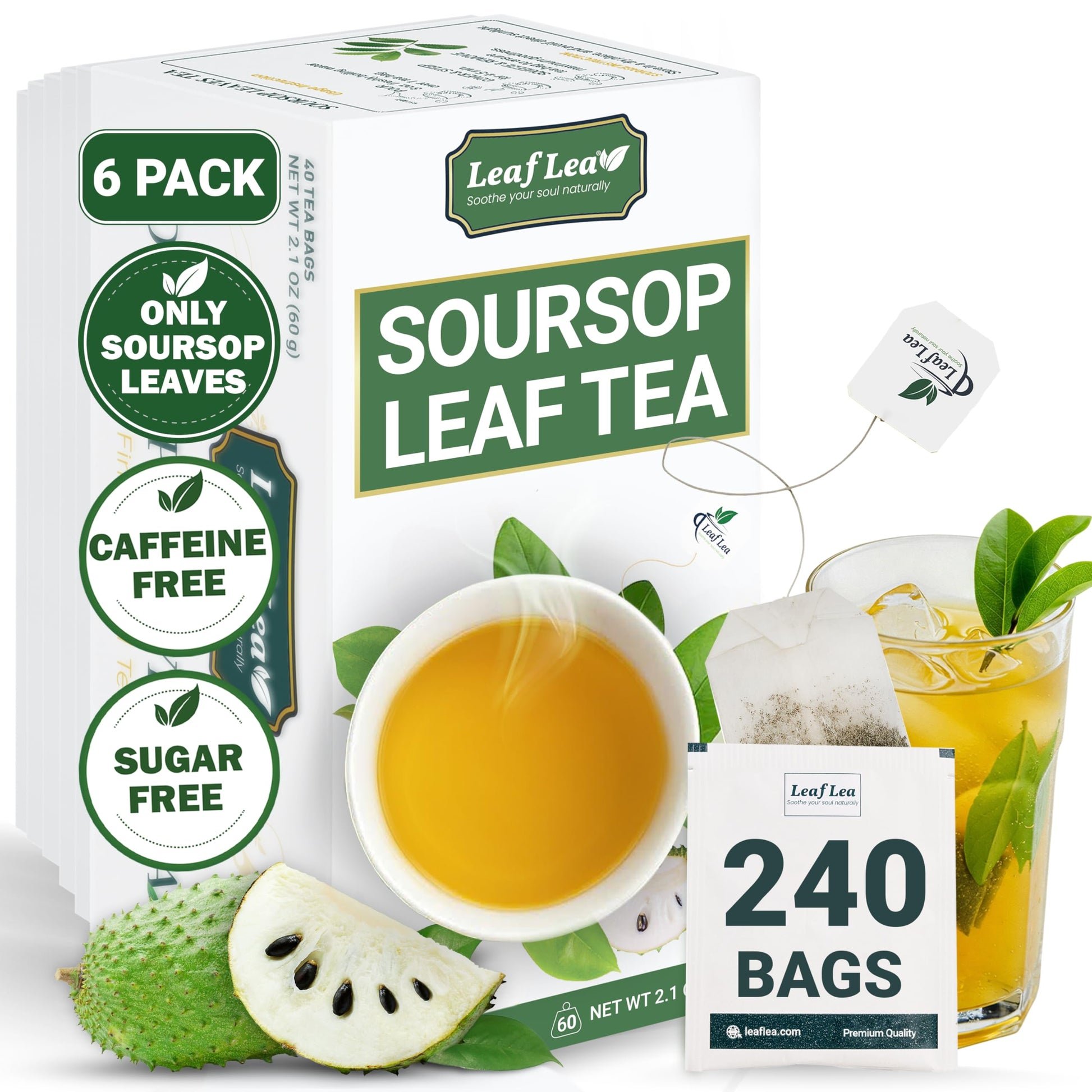 LeafLea 40 Turmeric Ginger Cinnamon Tea Bags