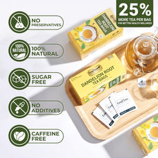 LeafLea 40 Turmeric Ginger Cinnamon Tea Bags