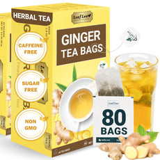LeafLea 40 Turmeric Ginger Cinnamon Tea Bags