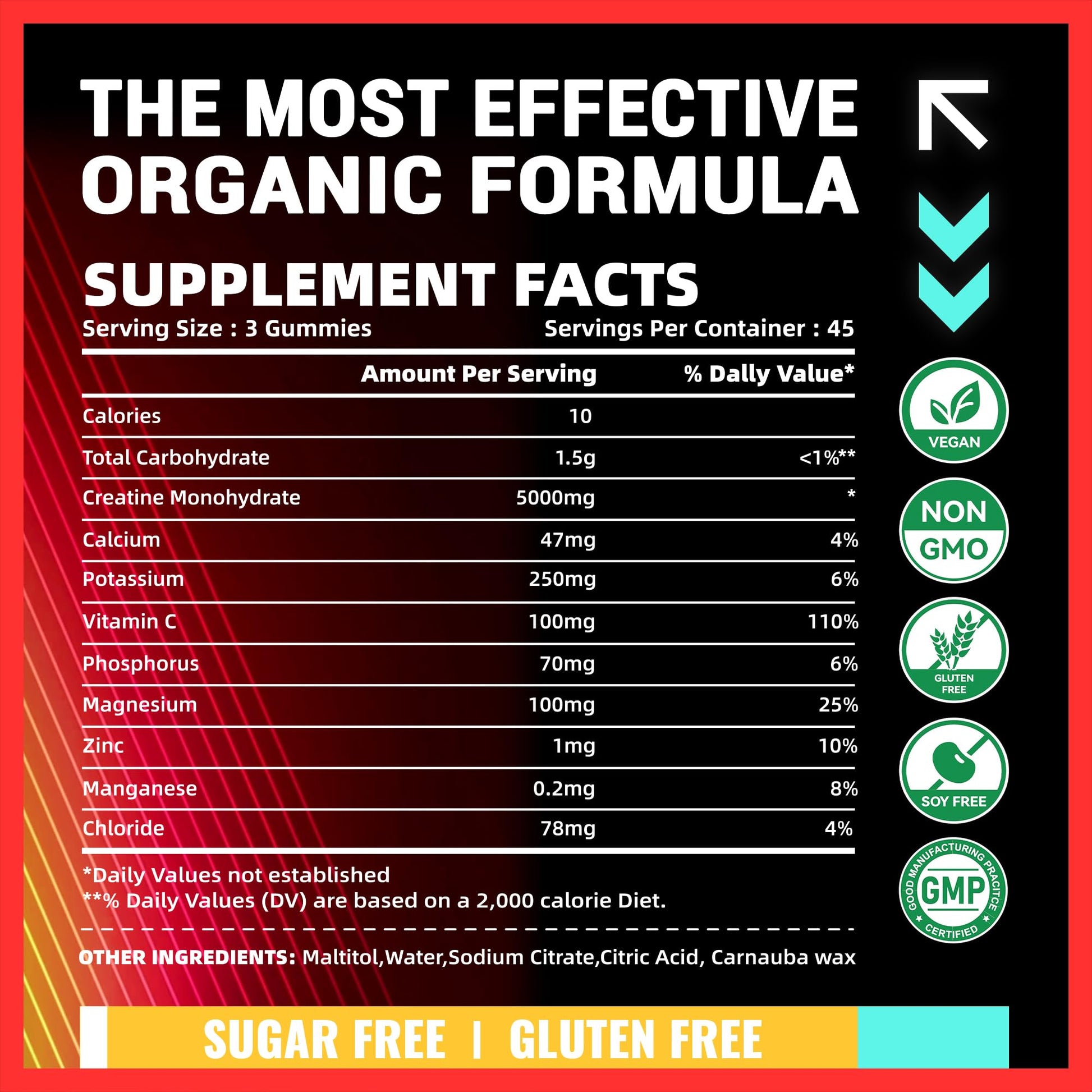 PURESTVITS Creatine Monohydrate Gummies (5g)