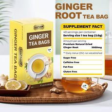 LeafLea 40 Turmeric Ginger Cinnamon Tea Bags
