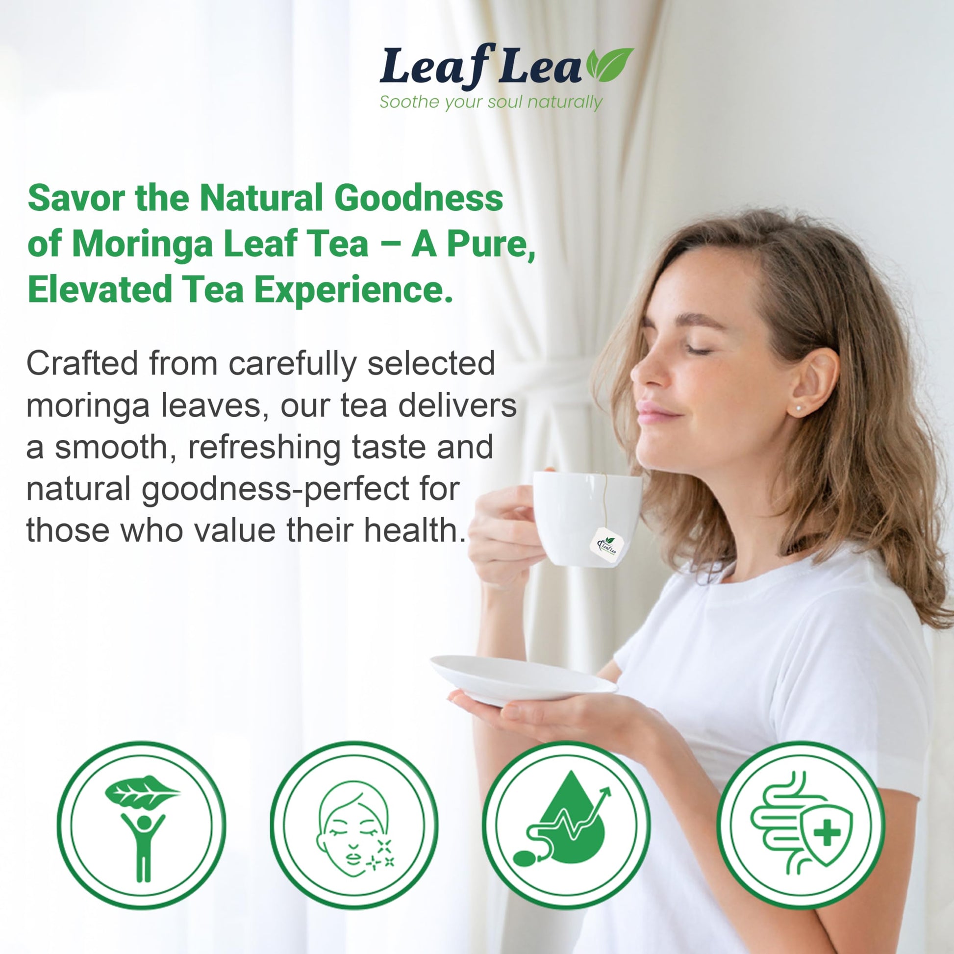 LeafLea 40 Turmeric Ginger Cinnamon Tea Bags
