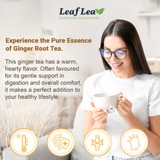 LeafLea 40 Turmeric Ginger Cinnamon Tea Bags