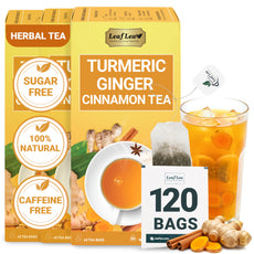 LeafLea 40 Turmeric Ginger Cinnamon Tea Bags