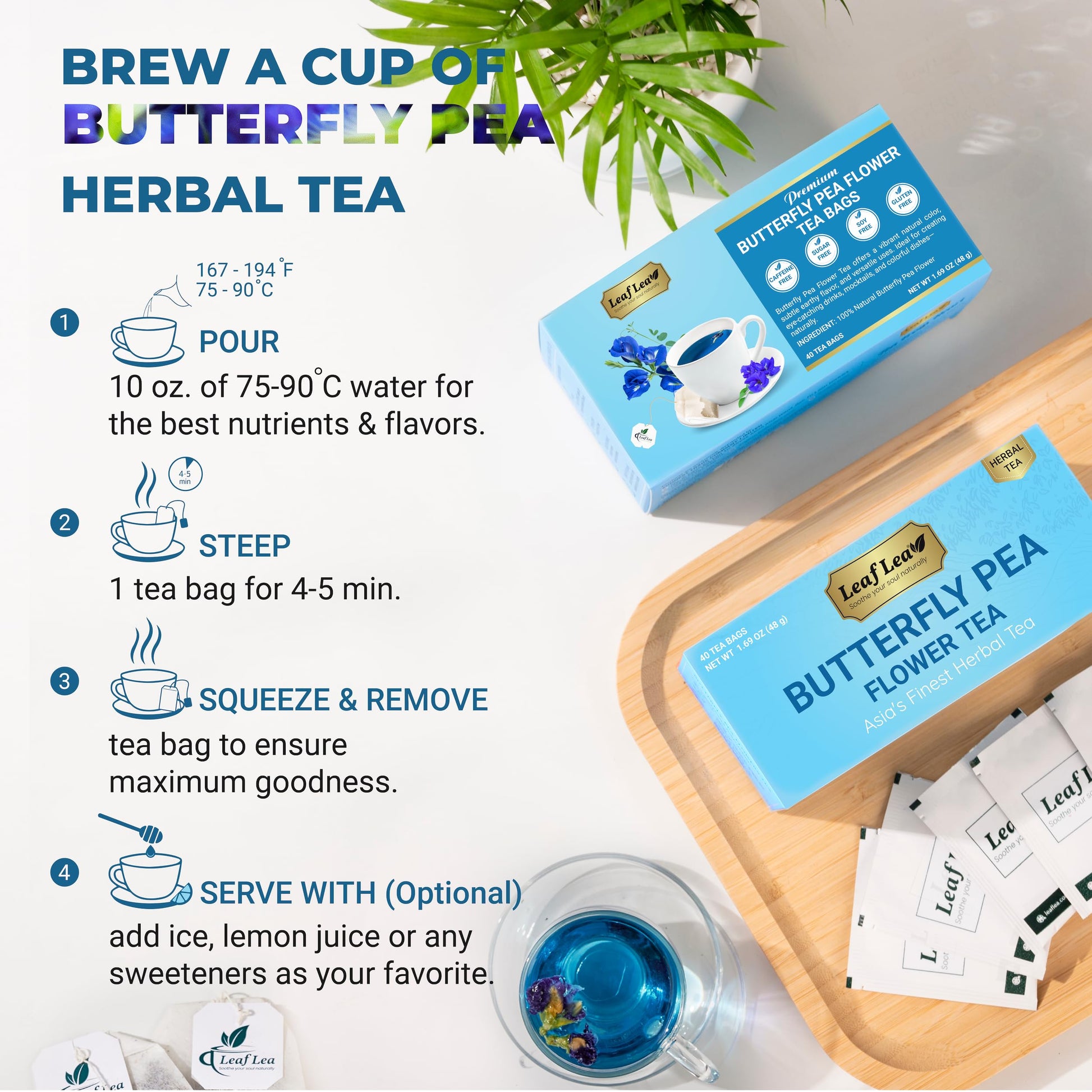 LeafLea 40 Turmeric Ginger Cinnamon Tea Bags