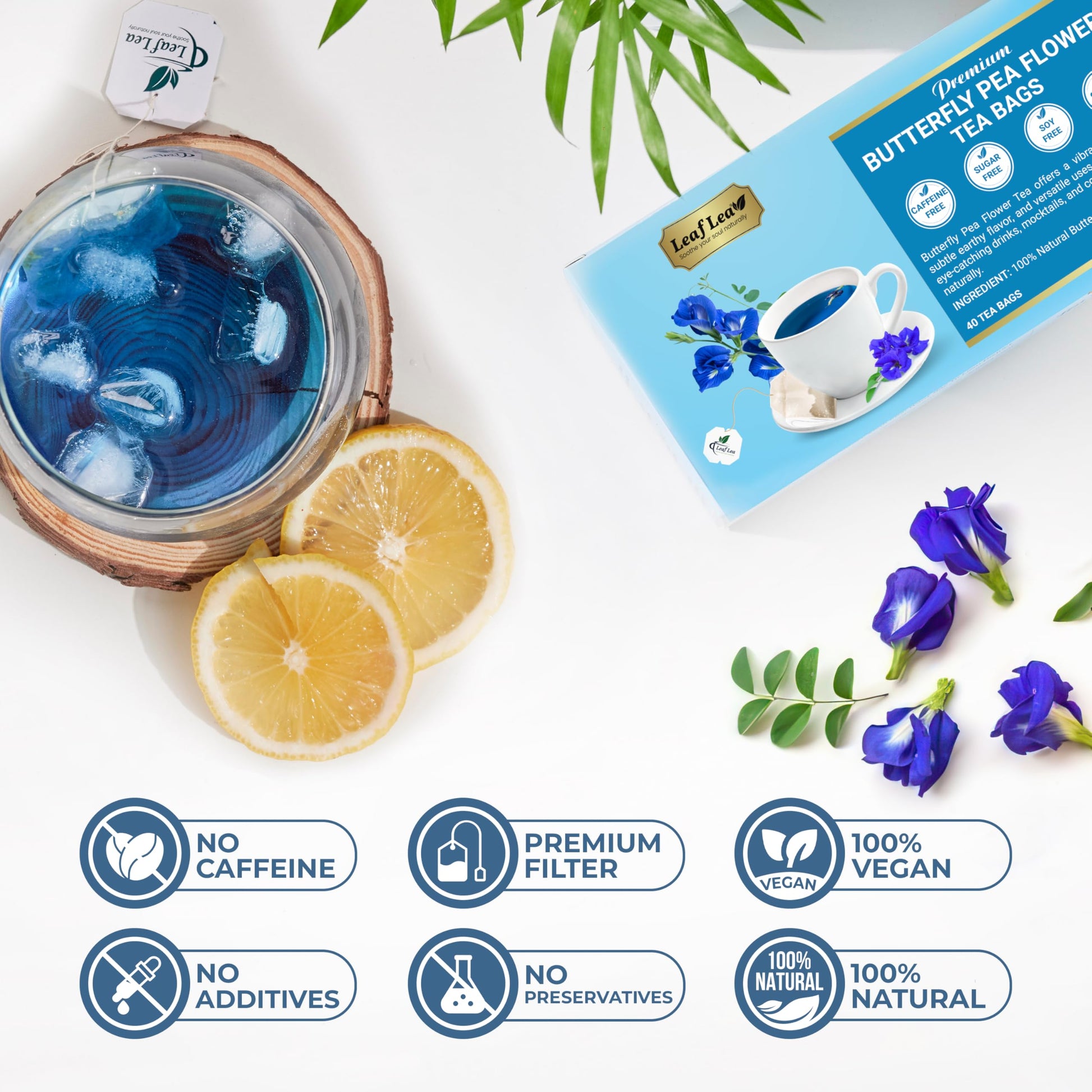 LeafLea 40 Turmeric Ginger Cinnamon Tea Bags