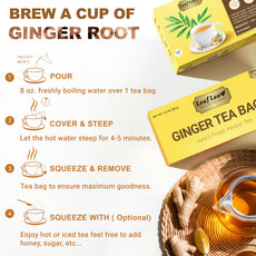 LeafLea 40 Turmeric Ginger Cinnamon Tea Bags