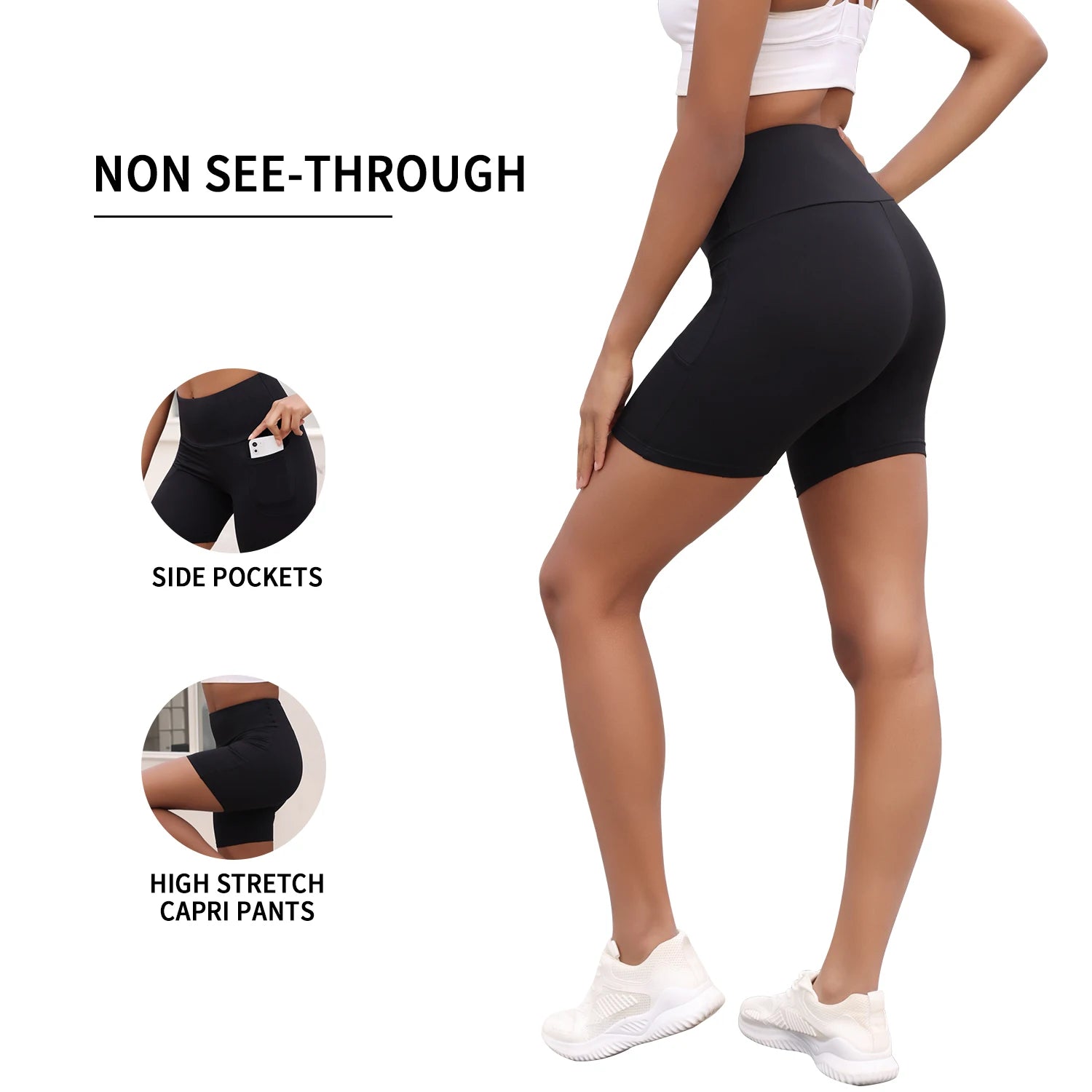 High Waisted Biker Shorts