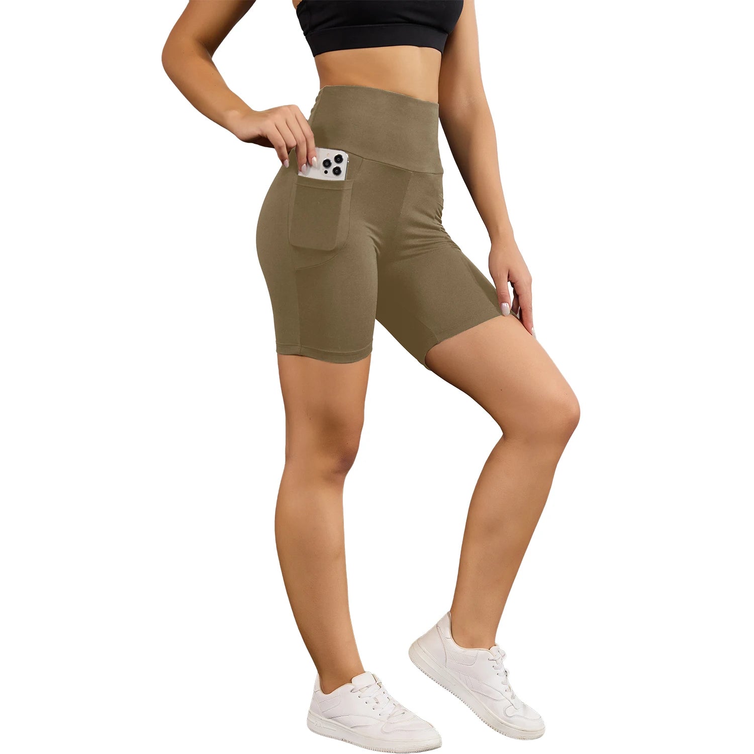 High Waisted Biker Shorts