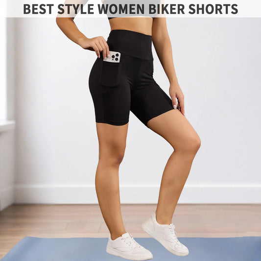 High Waisted Biker Shorts